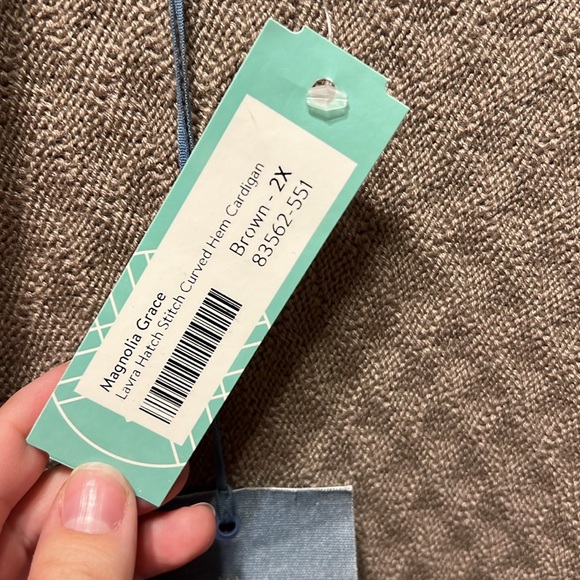 Magnolia Grace Hatch Stitch Cardigan NWT Size 2X - Picture 5 of 6